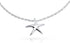 Bling Jewelry Vacation Beach CZ Nautical Charm Starfish Anklet Ankle Bracelet For Women Teen Rose Gold Plated .925 Sterling Silver 9-10 Inch Adjus...