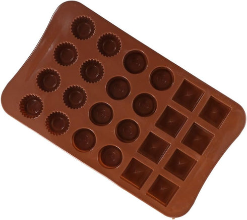 24 Holes Jelly Chocolate Soap Mould DIY Baking Silicone Mold Cake Decorating Tool Kitchen Accessorie Bakeware Ice Tray Drip Mold...
