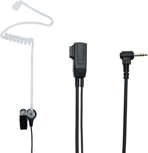 Walkie Talkie Headset with PTT Mic 1 Pin Covert Acoustic Tube Earpiece for Talkabout MH230R MR350R T200 T200TP T260 T260TP T460 T600 MT350R 2 Way ...