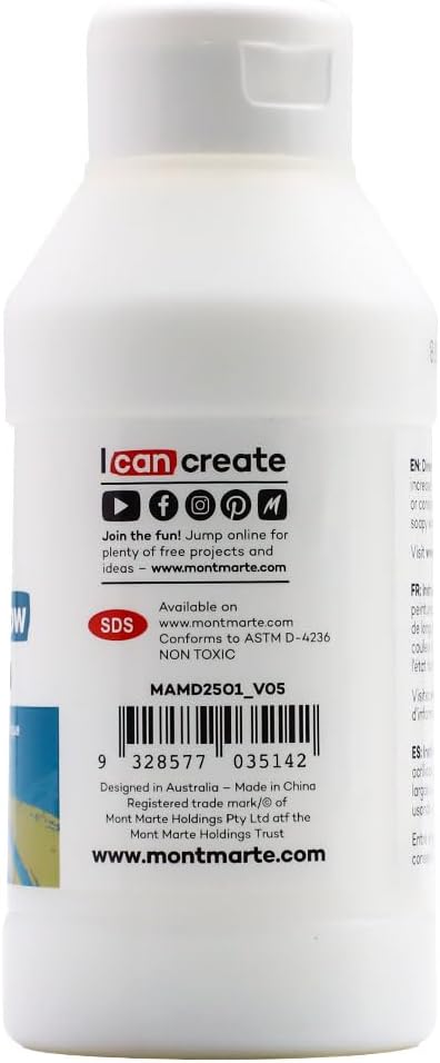 Mont Marte Premium Acrylic Flow Medium 8.45oz (250ml)...
