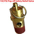 New 1/4" NPT 150 PSI 58 SCFM Air Compressor Relief Pressure Safety Valve, Tank Pop Off...