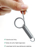 25 Pcs Spring Cage Latch Door Spring Hook Metal Finger 2.9 Inches (75mm), Multifunctional Cage Door Hook, Bunnies, Rodents, Hamsters, Squirrels, B...