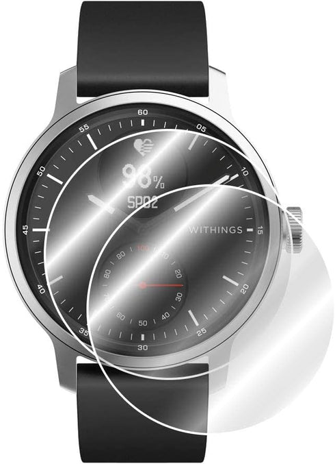 IPG for Withings ScanWatch 42mm Touchscreen Screen Protector (2 Units) Invisible Ultra HD Clear Film Anti Scratch Guard-Smooth/Self-Healing/Bubble...
