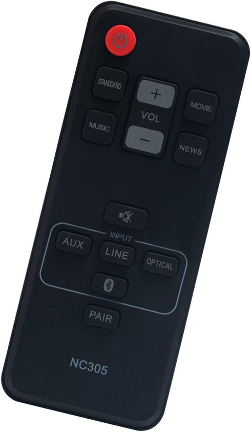 NC305 NC305UH Replacement Remote Control Applicable for Sanyo Soundbar FWSB405FS FWSB405F FWSB405FP FWSB405FA...