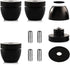 Tertullus 4 Pcs Ball Beads Speaker Isolation Feet Turntable Platform Pads Audio Shock Absorber Subwoofer Isolation Feet 33×30 Pad Speaker Stand(Bl...