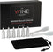 Bullet Whiskey Chillers Stones - Whiskey Rocks by The Wine Savant Set of 6 - Stainless Steel Bullet Shaped Ice Cubes, Gift Box Come, Tongs and Sto...