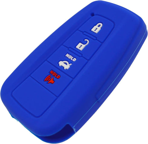 Silicone Remote Key Fob Cover for Toyota Camry 2018-2024 XLE XSE LE SE Corolla Avalon C-HR Highlander Prius RAV4 4Runner Prado...