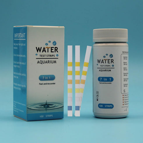 7 in 1 Aquarium Test Kit, 100 Strips Aquarium Water Test Kit, Test Strips for Freshwater/Saltwater Aquarium, Fast & Accurate Water Testing Strips ...