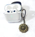 Antique Bronze Colored Sunflower Pendant Key Chain-Bronze Key Ring-Sunflower Keyring Keychain...