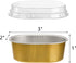 Dicunoy 100 Pack Mini Aluminum Cups with Lids, 3 OZ Disposable Muffin Liners Containers, Individual Ramekins Flan Pan for Dessert, Creme Brulee, P...
