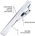 MOZETO Tie Clip 4-pcs Silver Tie Bar Set for Regular Ties Business Style Tie Clips for Men...