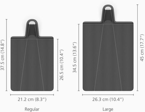 Joseph Joseph Chop2Pot Plus Folding Chopping Board Easy-Grip Handle (Large) - Black...