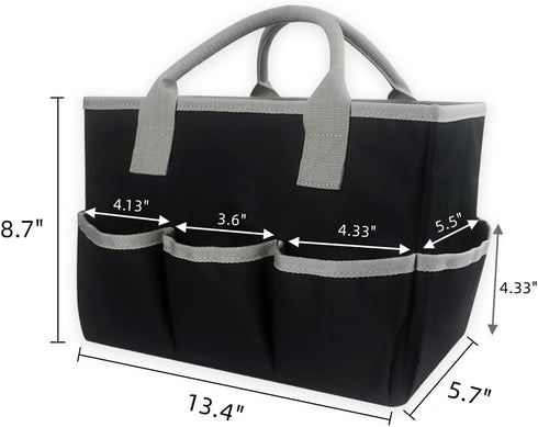 Desktop Tote and Stock Organize,Craft Storage Tote Bag,Teacher Helper Tote Bag, Organization Art Caddy Organizer with Handles and 5 Pockets for Ar...