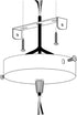 4.1-4.7 Inch Light Fixture Mounting Bracket Square Kit Ceiling Light Plate Wall Mounting Bracket Crossbar for Chandelier Outdoor Lighting Pack of ...