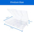 Plastic Organizer Box with Dividers - 2 PCS Small Plastic Container with Compartments, 6 Compartment Storage Box, Plastic Travel Organizer Box, Cr...