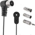 FM Antenna for Indoor Stereo Receiver 75 Ohm FM Radio Antenna with Adapter for FM Radio Bluetooth Stereo Receiver Music System Indoor Digital HD R...