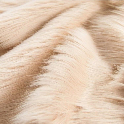 Faux Fur Fabric Craft Fur for Crafts,Gnomes,Costume,Fursuit,Decoration,60×18 Inch(Half Yard,Ivory)...