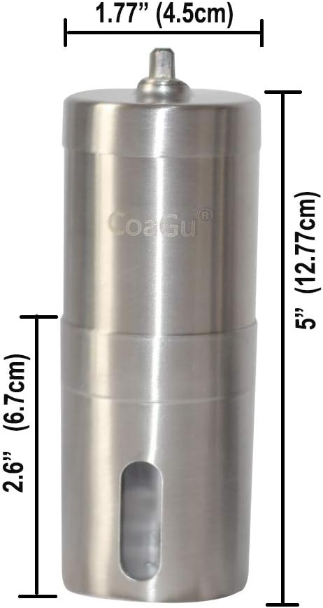 CoaGu Pill Crusher: Grind Multiple Tablets into Fine Powder - Ideal for Travel, Feeding Tubes, Pets, or Kids...