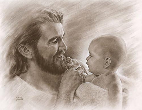 David Bowman Precious Wall Art Print Jesus Christ and Baby Religious Spiritual Christian Fine Art… (11x14 print)...
