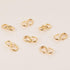 BENECREAT 10 PCS 18K Real Gold Plated S-Hook Clasps Necklace Clasp Jewelry Findings for DIY Jewelry Making...