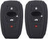 2Pcs Black Silicone 4 Buttons Smart Key Fob Skin Cover Case Protector Keyless Compatible with Subaru BRZ 2015-2022 Legacy 2020 2021 2022 2023 Outb...