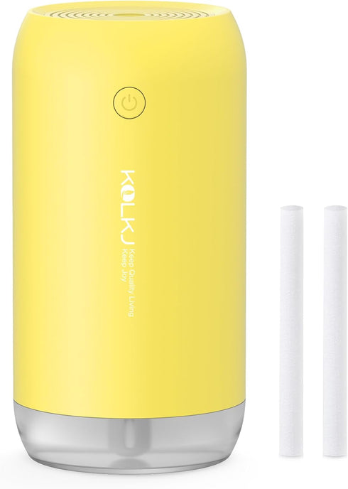 Portable Mini Humidifier, Small Cool Mist Humidifiers 350ml Quiet USB Personal Desktop Air Humidifier for Bedroom Home Plants Car Baby indoor Offi...