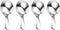 Short Handle Spoons,4 Pcs Small Scoops for Canisters, Stainless Steel Mini Salt Spoons for Salt Sugar Condiments Coffee Tea Dessert (4, Silvery)...