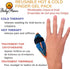 BodyMoves New Thumb Splint Brace Plus Finger Hot and Cold Gel Pack- tenosynovitis, Tendonitis, Trigger Thumb spica,Carpal Tunnel, CMC Adjustable w...