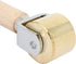 Gold Leather Roller Platen Tool Leather Edge Glue Press and Smoother Trimmer Press Board Tool Iron Roller Wooden Handle Leather Craft DIY (26mm)...