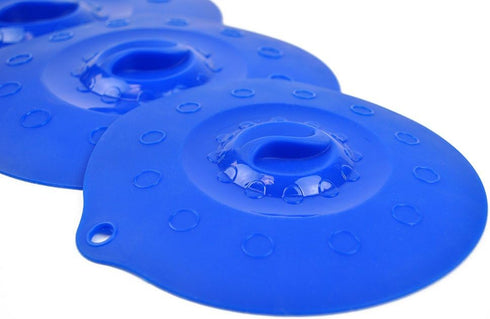 DII Kitchen Millennium Dishwasher Safe BPA Free Silicone Suction and Food Cover Lid/Splatter Guard, Fits Various Sizes of Cups, Bowls & Pans, Blue...