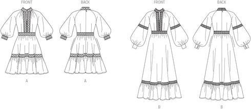 Vogue Misses' Lined Dress Sewing Pattern Packet, Design Code V2004, Sizes 8-10-12-14-16, Multicolor...