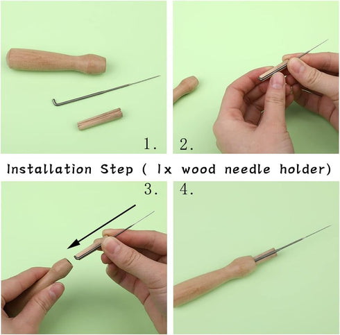 QMNNMA Felting Needles, Complete Needle Felting Tools, Wool Needle Felting Supplies with 36/38/40 Gauge Felt Needles for Beginners and Professiona...