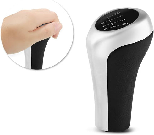 Acouto 6 Speed Shift Knob Car Manual Shifter Knob Gear Shift Lever Stick Head Fit for BMW E36 E46 E39 E34 Z3 E90 E91 E92 X1 X3 X5...