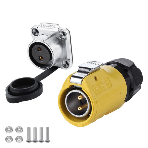 CNLINKO LP-20 Industrial Waterproof Connector IP68 Circular Connector Quick Plugging Aviation Connector Anti-Interference Shell Fast Release Conne...