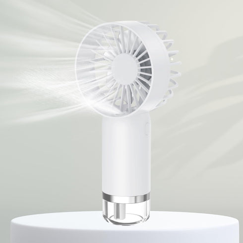 Portable Fan with Mist, Personal Mini USB Fans Rechargeable, Misting Handheld Fans for Travel, Outdoor, Office...