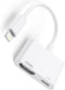 Apple MFi Certified Apple Lightning to HDMI Adapter, Apple Lightning to Digital AV Adapter, 1080P Sync Screen with Lightning Charging Port for iPh...