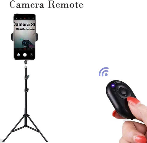 Bluetooth Page Turner Remote for iPhone - Bluetooth Camera Remote,Tiktok Remote and Powerpoint Remote Clicker for iPad (black)...