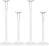4 Pcs Doll Stands, Adjustable Display Stands for 13-18in American Dolls, Action Figure Support Brackets, White Doll Organizing Holders, PVC Displa...