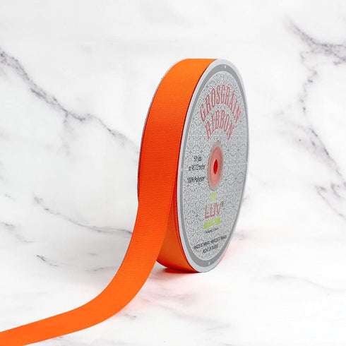 Creative Ideas 7/8-Inch Solid Grosgrain Ribbon, 50-Yard, Orange...