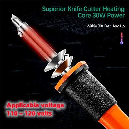 22 Pieces Electric Hot Knife Cutter Tool Kit Include Heated Knife Plastic Cutter With Multipurpose 16 Blades 4 Blade Holders Metal Stand For Soft ...