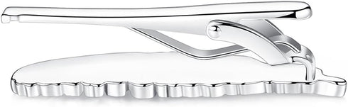 HONEY BEAR Mens Feather Tie Clip Bar Normal Size Steel for Wedding Gift 5.4cm...