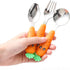 Travel Cutlery Set Baby, 3 PCS Toddler Utensils, Kids Spoon And Fork Self-Feeding, Carrot Child Flatware Sets, Stainless Steel Fun Baby Silverware...