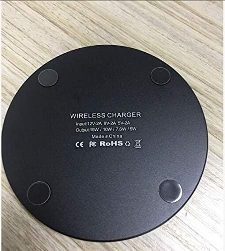 Wireless Charger - 15W Qi Fast Charging Desk Pad Non Magnetic Compatible with iPhone 15, 14, 13, 12, 11, X, 9, 8 Max/Pro/Pro Max, Samsung Galaxy, ...