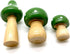 3Pcs Mini Mushrooms Miniature Figurines Wooden Mushrooms Fairy Garden Accessories for Micro Landscape Miniature Garden Flower Pots Bonsai Craft De...