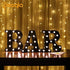 LED Illuminated Letter Marquee Signs - Alphabet Letters Lights for Wedding Birthday Party Christmas Night Light Lamp Home Bar Decoration (S - Blac...