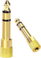 Audio Adapter 6.35mm to 3.5mm Aux: Gold Plated Stereo 1/4 Inch Male Plug to 1/8-inch Female Jack for Headphone Guitar Amp......