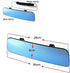 Universal Car Interior Rearview Mirror with Tie, 11.8" White, Anti-Glare Mirror...