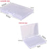8 Pieces Mixed Sizes Rectangular Empty Mini Clear Plastic Organizer Storage Box Containers for Craft Projects...