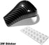 1 Piece Carbon Fiber Car Gear Shift Knob Cover Sticker Interior Trim for Mercedes Benz W204 W212 A G E C Class CLS Accessories (Black)...