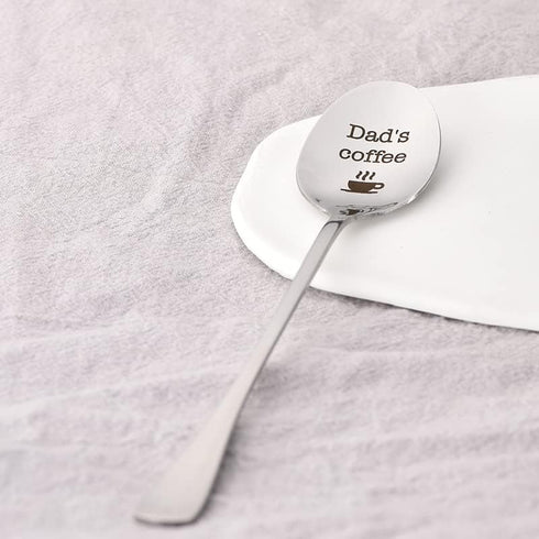 Dad Coffee Spoon Fathers Day Gift from Daughter Son, Dad Gifts for Mens Gifts for Father s Day Bonus Dads Father in Law Father's Day Gifts Ideas E...